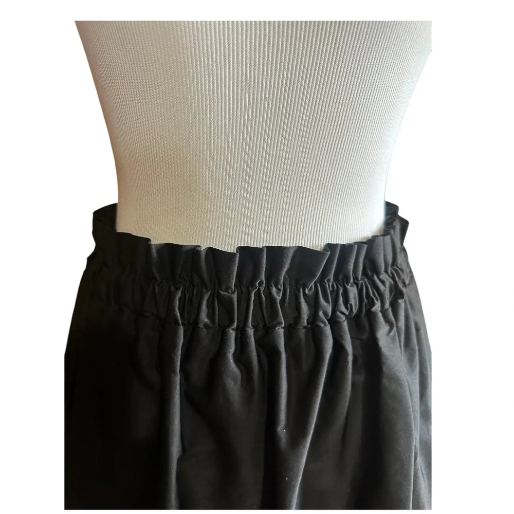 Zara Pull Up Skirt | Black | | Gathered Cinched Waist Band | Size XS - Picture 7 of 12